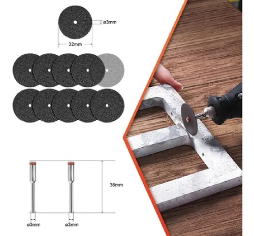 Disco De Corte De Metal Diamantado Para Dremel