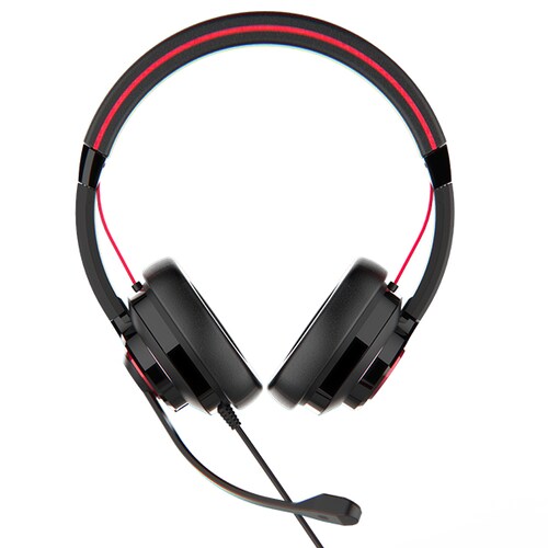 Accutone diadema Gamer Invinit 6 (USB/3.5), Claridad de voz, Anulación de ruido ambiente, Diseño hexagonal para mas comodidad, Contesta desde la diadema.