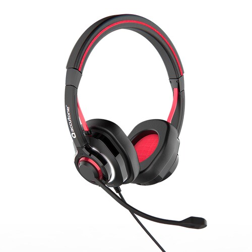 Accutone diadema Gamer Invinit 6 (USB/3.5), Claridad de voz, Anulación de ruido ambiente, Diseño hexagonal para mas comodidad, Contesta desde la diadema.