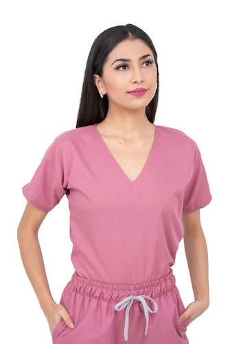 Pijama Quirúrgica Palo de Rosa Jogger Antifluidos Dama