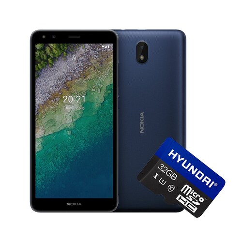 Nokia C01 Plus 32GB Azul + Memoria Hyundai 32GB