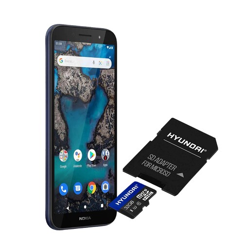 Nokia C01 Plus 32GB Azul + Memoria Hyundai 32GB