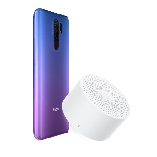 Xiaomi Redmi 9 4/128GB Azul (Dual SIM) +  Bocina Mi Compact Bluetooth Speaker
