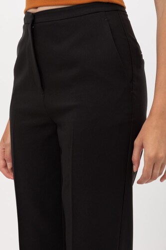 Love Tree Talla Grande/L Pantalon Largo Cierre Bolsas Boton Escondido color Negro