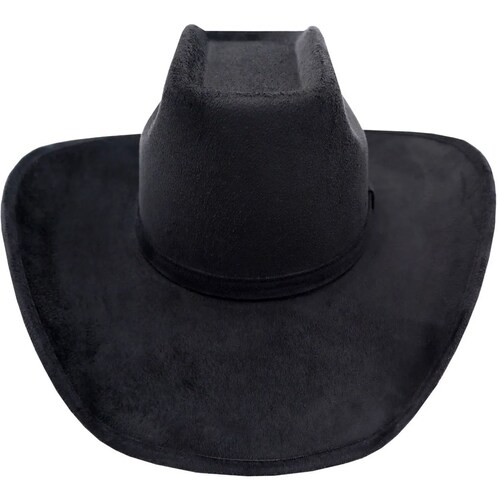 Sombrero Unisex Texana Vaquero 8 Segundos Gamuza Elegante Negro