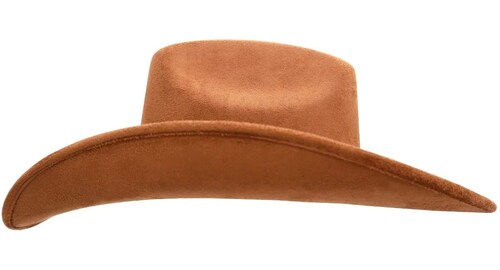 Sombrero Unisex Texana Vaquero 8 Segundos Gamuza Elegante Tabaco