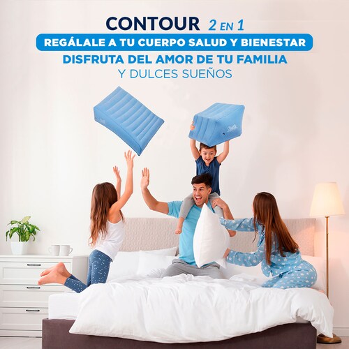 Almohadas Ortopédicas para Piernas y Espalda Wow Sleep  Contour 2 en 1 Maxibeneficios.