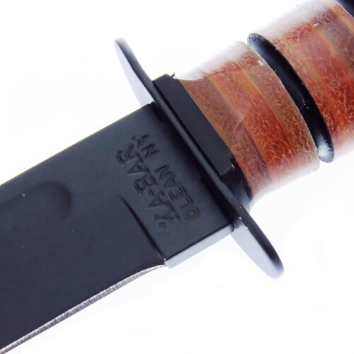 Ka1217 Kabar Usmc Full Plain Leather Alto Carbon Funda De Piel