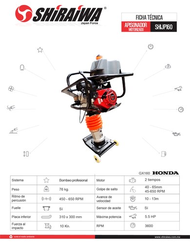 APISONADOR 5.5 HP SHIRAIWA SHIJP160