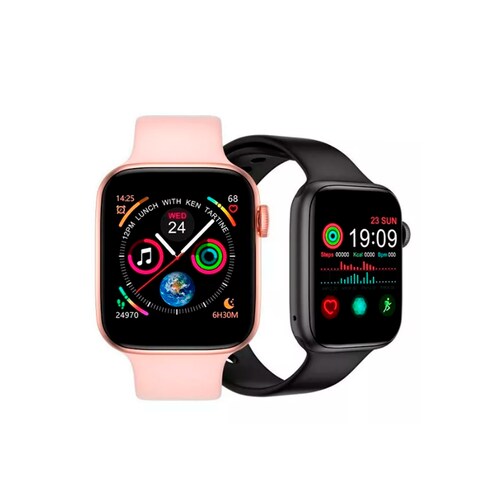 Smartwatch Reloj Inteligente Mas Manos Libres Audifonos Inalámbricos In-ear  Aut119 Con Bluetooth 5.0 Color Rosa.
