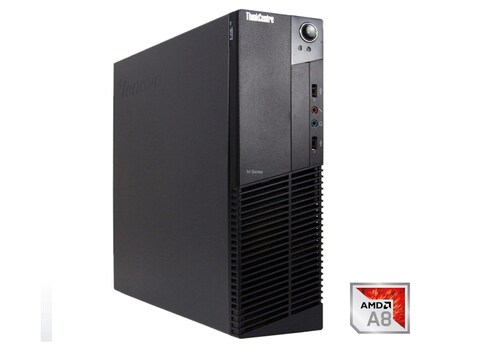 PC Lenovo ThinkCentre M79 3.5 GHz AMD A8 Negro SFF 4 GB Ram, 500 GB Disco duro Con Monitor 22pulg  Windows 10 Equipo Clase A, Reacondicionado 