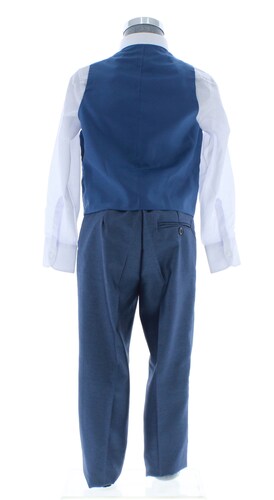Traje de Vestir Niño Tres Piezas Color Azul 2916 1 a 16 Años.