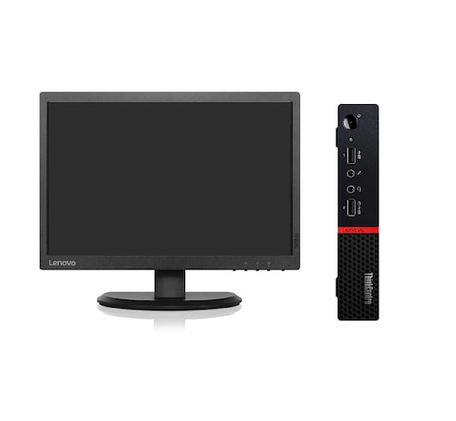  Oferta! PC Lenovo Tiny M715q  AMD A10-9700E R7 3 Ghz con 8gb y 256Gb  SSD Monitor lcd de 22 Equipo clase A, Reacondicionado