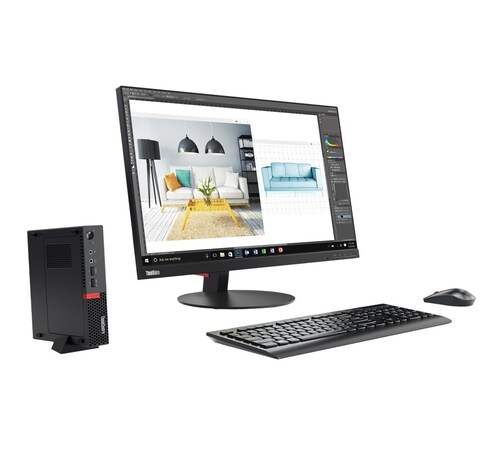  Oferta! PC Lenovo Tiny m710q   Intel Core i5-6400  con 8gb y 500Gb  HDD Monitor lcd de 21.5 Equipo clase A, Reacondicionado