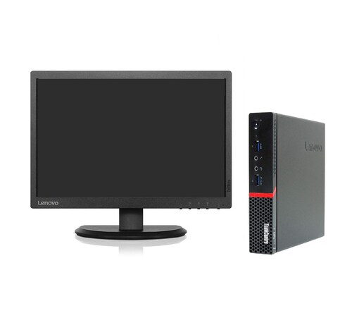  Oferta! PC Lenovo Tiny m700   Intel Core i5-6400 con 8gb y 500Gb  HDD Monitor lcd de 22 Equipo clase A, Reacondicionado