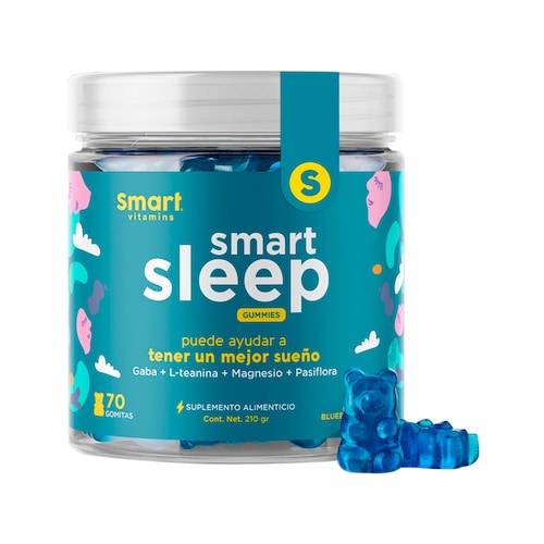 SMART SLEEP- Suplemento en gomitas Originales, Disfruta un sueño profundo y reparador 70 gomitas Smart Vitamins