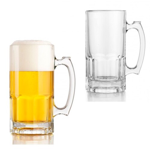 Super Tarro Cerveza De Vidrio 1 Litro