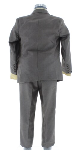 Traje de Vestir Niño Tres Piezas Color Cafe 2926 4 a 18 Años.