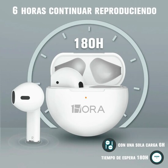 1 hora audifonos inal�mbricos in ear manos libres aut119