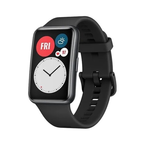 Huawei Watch Fit Active 1.64" caja de fibra polimérica black, malla graphite black de silicona TIA-B09