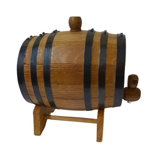 Barrica de roble 1L personalizable para reposar Tequila