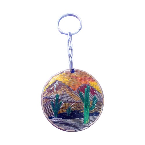  Artesanía con popotillo paquete de 10 llaveros distintos modelos