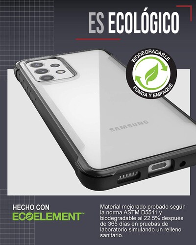 Funda Case Para Samsung A53 5g Raptic Earth Black Uso Rudo