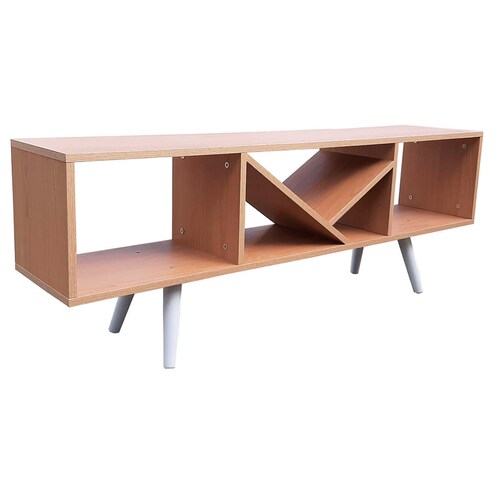 Rack Centro De Entretenimiento Smart Hogare, Para Tv 55  Moderno y Elegante Roble 