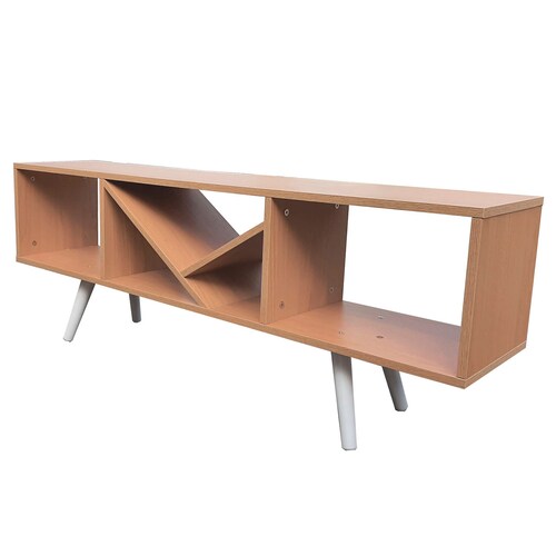 Rack Centro De Entretenimiento Smart Hogare, Para Tv 55  Moderno y Elegante Roble 
