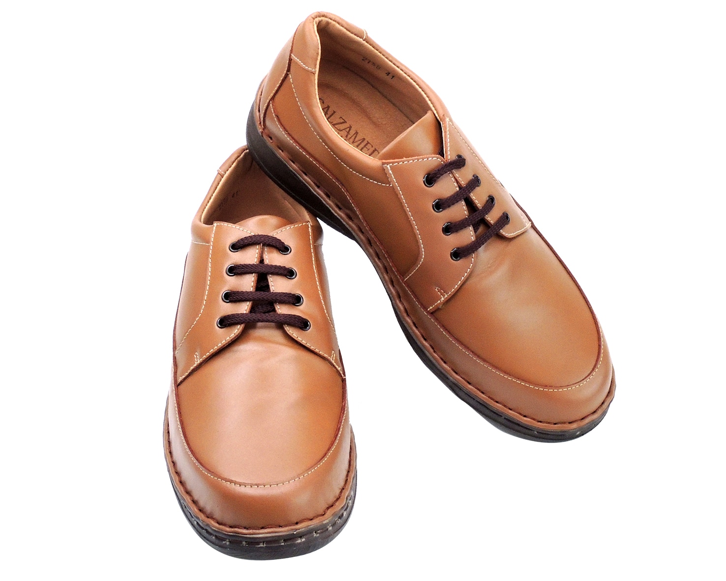 ZAPATOS DE PIEL ANCHO ESPECIAL PARA HOMBRE