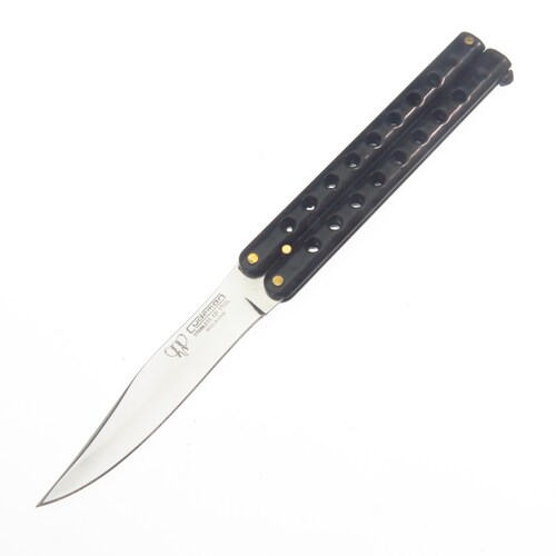 Cu508N Cudeman Navaja Butterfly Mariposa Negra Balisong Inox.