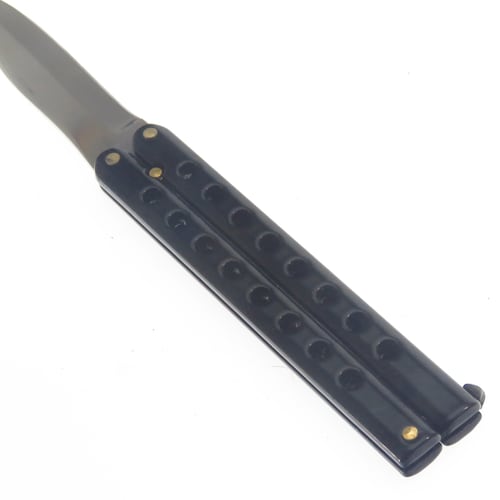 Cu508N Cudeman Navaja Butterfly Mariposa Negra Balisong Inox.