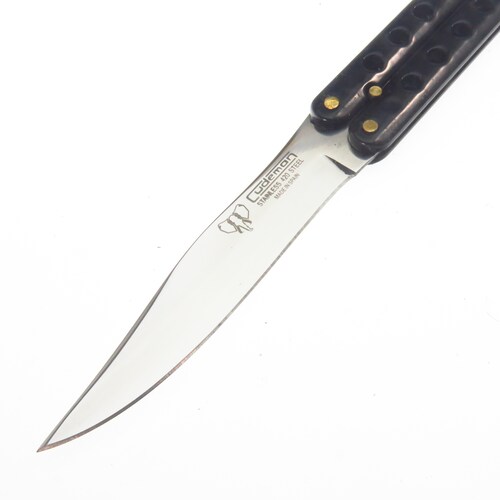 Cu508N Cudeman Navaja Butterfly Mariposa Negra Balisong Inox.