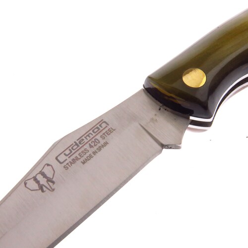 Cu453A Cudeman Navaja Caza Hoja Tipo Estilete Cuerno S Fda.