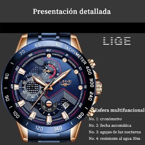 Reloj Deportivo Impermeable Para Hombre Lige