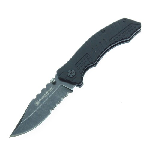 Swbg9Bs Smith & Wesson Border Guard Navaja Tactica C Clip