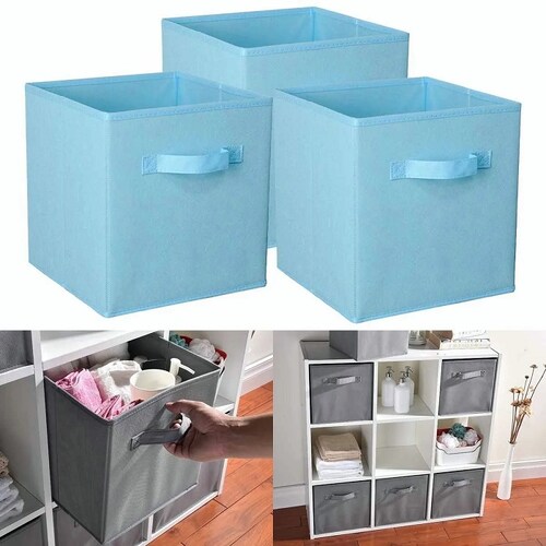 Caja De Almacenamiento Plegable No Tejida 3pz, Portátil