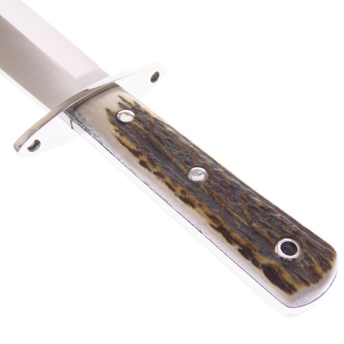 Cu106c Cudeman Cuchillo Bowie Asta De Venado Mova C Fda Piel