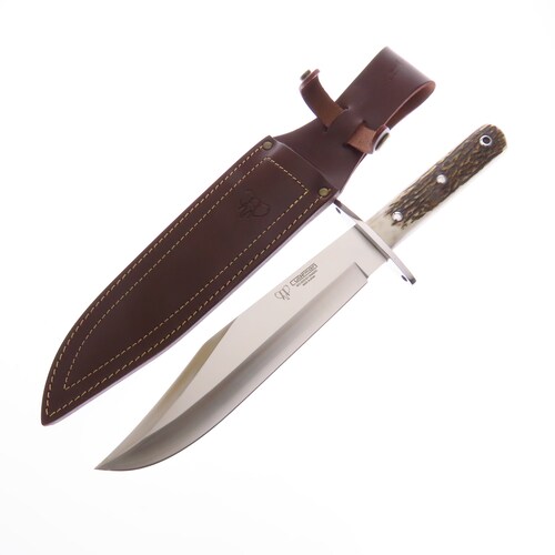 Cu106c Cudeman Cuchillo Bowie Asta De Venado Mova C Fda Piel