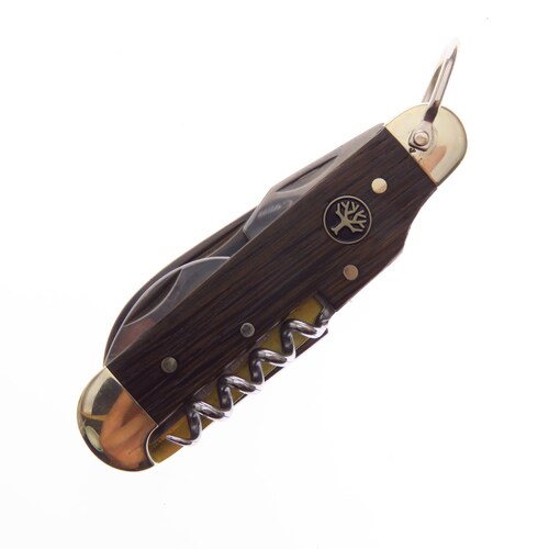 Bo110183 Boker Navaja Camp Knife Madera De Roble C Fnda