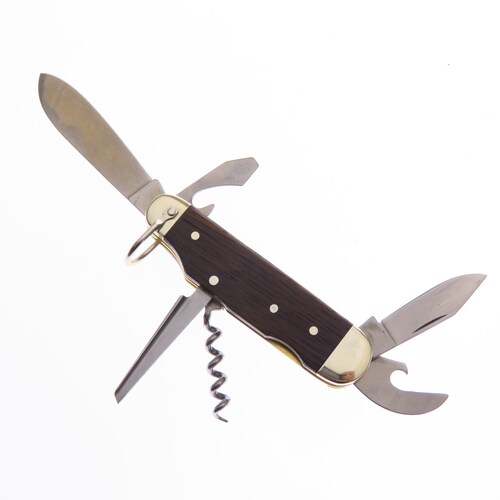 Bo110183 Boker Navaja Camp Knife Madera De Roble C Fnda