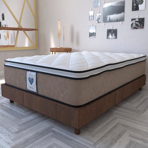 Colchón Queen Size Allegro Valencia Spring Air Ortopédico con Colchoneta PILLOW TOP