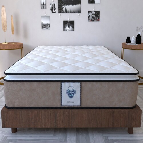 Colchón Queen Size Allegro Valencia Spring Air Ortopédico con Colchoneta PILLOW TOP