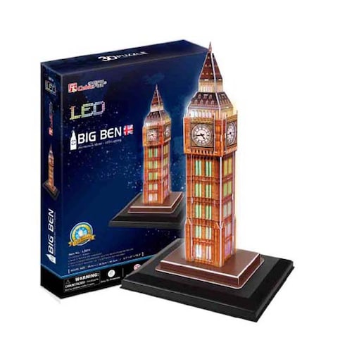 ROMPECABEZAS 3D BIG BEN ILUMINACION CON LED SERIE ARQUITECTONICOS