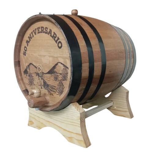Barrica de roble 20L personalizable para reposar Tequila
