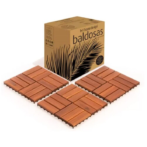 Piso de Madera para Exterior Natural Hanie Design 656547 CST