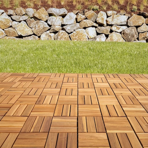 Piso de Madera para Exterior Natural Hanie Design 656547 CST
