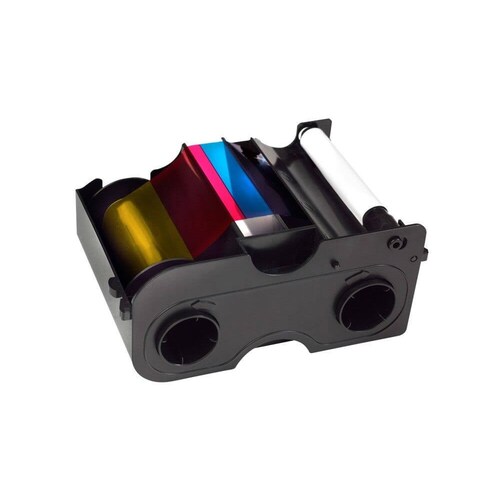 Cartucho HID con Ribbon YMCKOK full color con dos resinas en negro