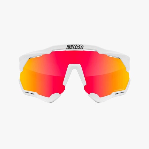 Lentes Scicon Aeroshade Xl Gafa Deportiva Ciclismo Blanco / Lente Rojo Unitalla Varilla Blanca