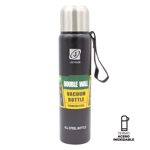 Termo Deportivo De Acero Inoxidable Acabado Metálico 1lt